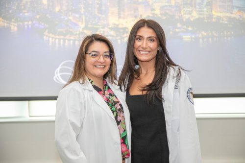 Students at White Coat Ceremony
