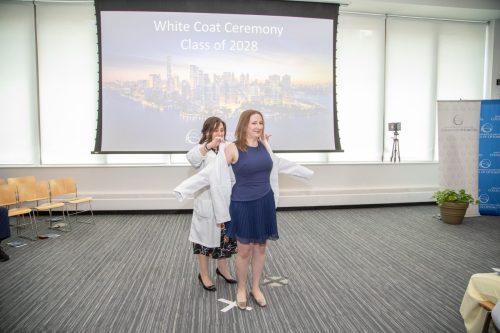 Students at White Coat Ceremony