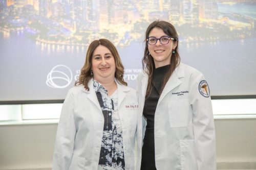 Students at White Coat Ceremony