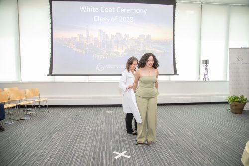 Students at White Coat Ceremony
