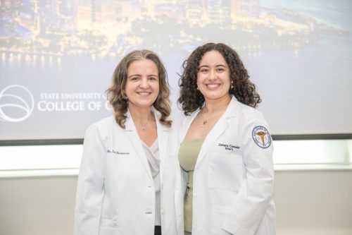 Students at White Coat Ceremony
