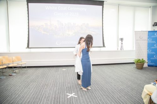 Students at White Coat Ceremony