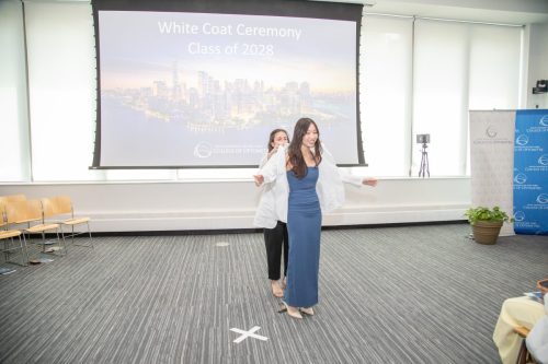 Students at White Coat Ceremony