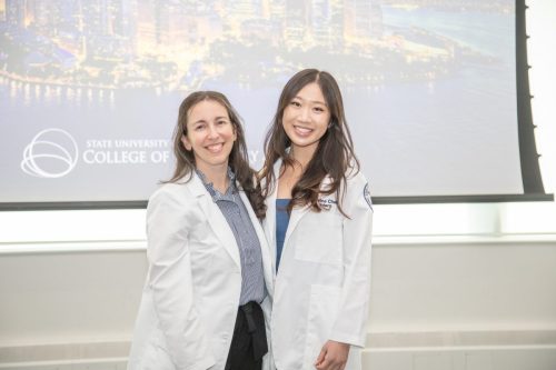 Students at White Coat Ceremony