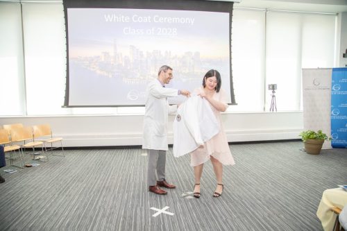 Students at White Coat Ceremony