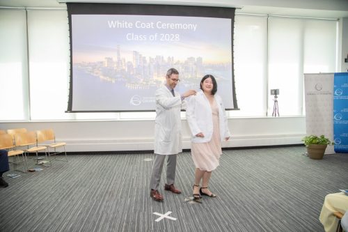 Students at White Coat Ceremony