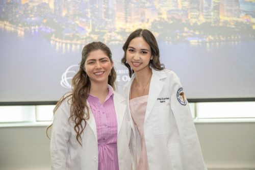 Students at White Coat Ceremony