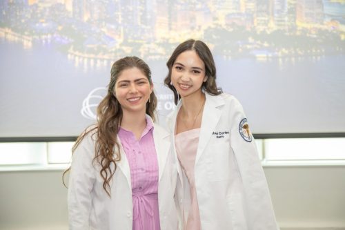Students at White Coat Ceremony