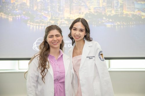 Students at White Coat Ceremony