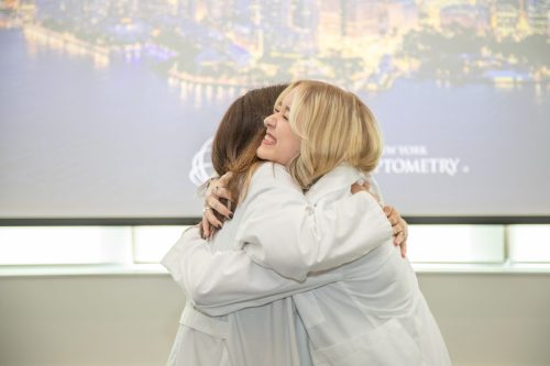 Students at White Coat Ceremony