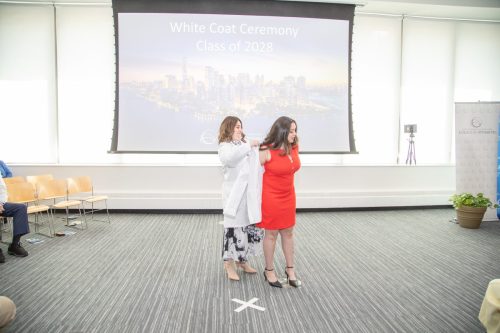 Students at White Coat Ceremony
