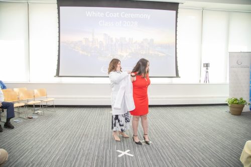 Students at White Coat Ceremony