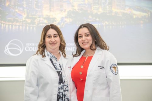 Students at White Coat Ceremony