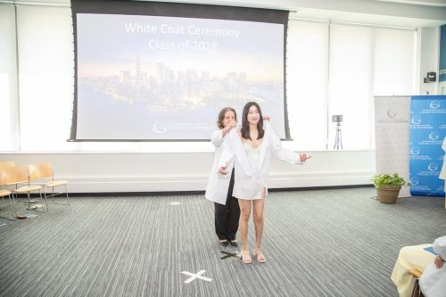 Students at White Coat Ceremony