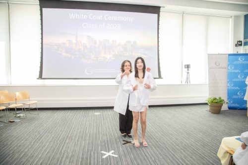 Students at White Coat Ceremony