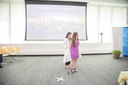 Students at White Coat Ceremony