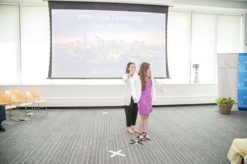 Students at White Coat Ceremony