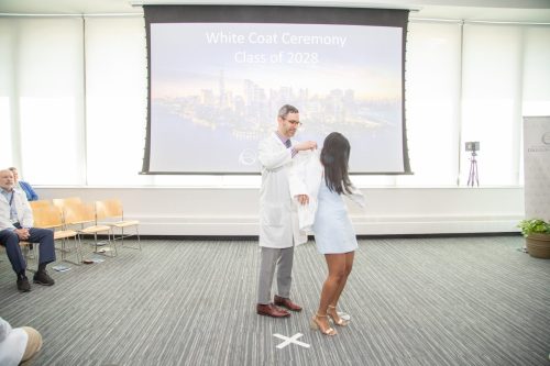 Students at White Coat Ceremony