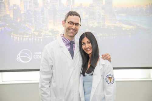 Students at White Coat Ceremony