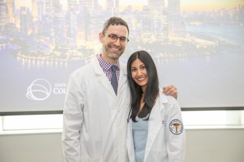 Students at White Coat Ceremony
