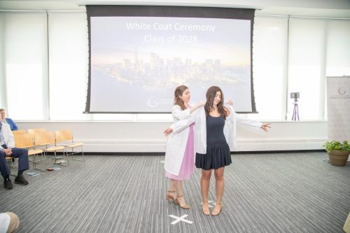 Students at White Coat Ceremony