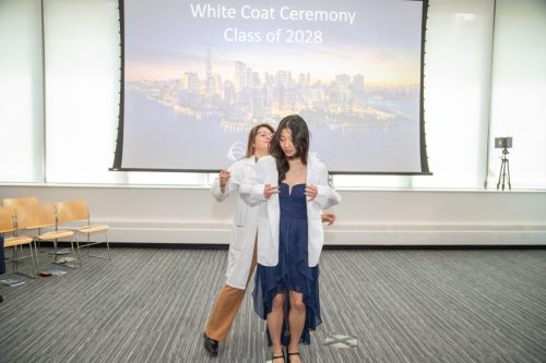 Students at White Coat Ceremony