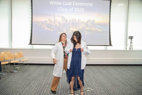 Students at White Coat Ceremony