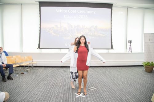 Students at White Coat Ceremony