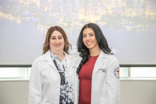 Students at White Coat Ceremony