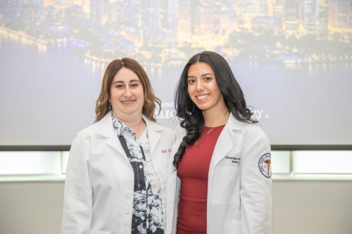 Students at White Coat Ceremony