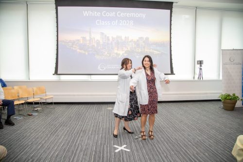 Students at White Coat Ceremony