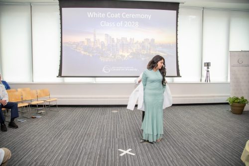 Students at White Coat Ceremony