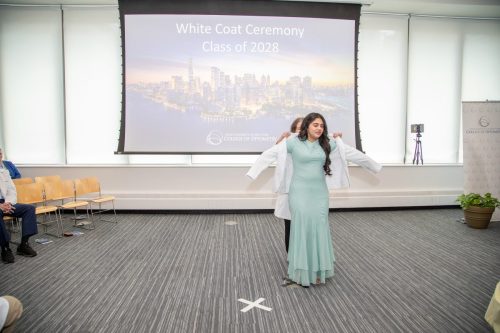 Students at White Coat Ceremony