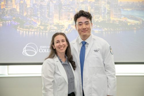 Students at White Coat Ceremony