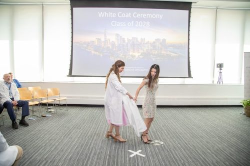 Students at White Coat Ceremony