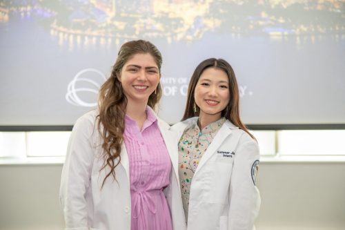 Students at White Coat Ceremony