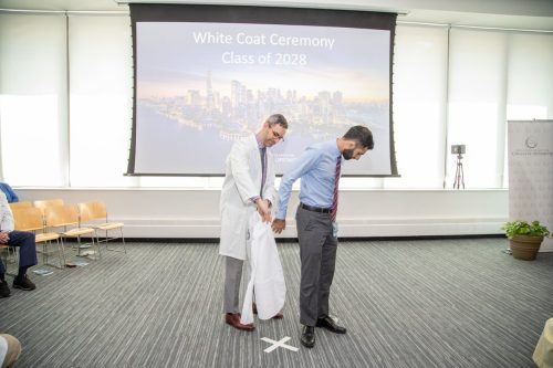 Students at White Coat Ceremony