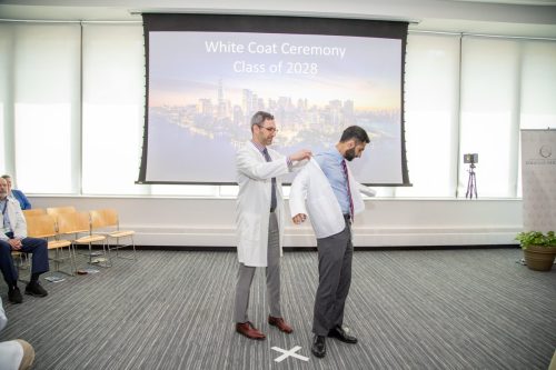 Students at White Coat Ceremony