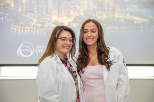 Students at White Coat Ceremony