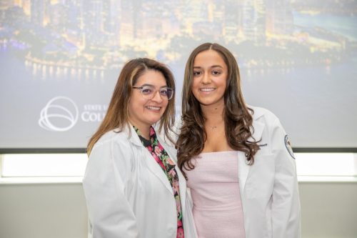 Students at White Coat Ceremony