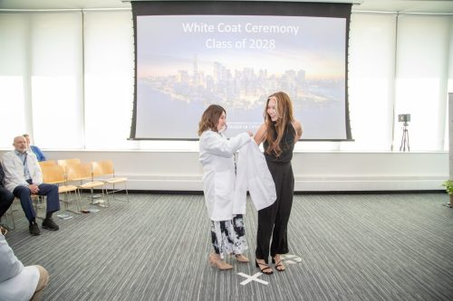 Students at White Coat Ceremony