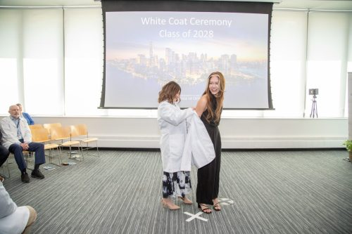 Students at White Coat Ceremony