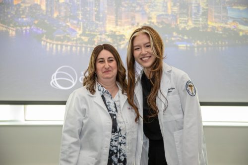 Students at White Coat Ceremony