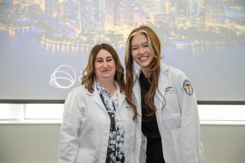 Students at White Coat Ceremony