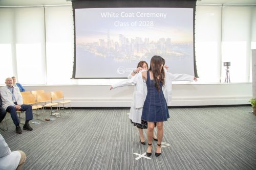 Students at White Coat Ceremony