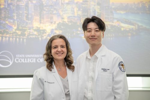 Students at White Coat Ceremony