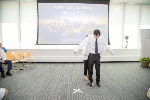 Students at White Coat Ceremony