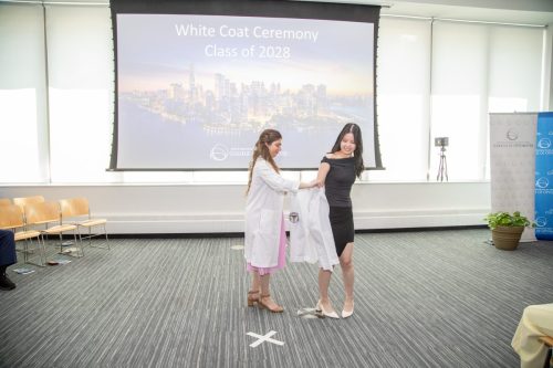 Students at White Coat Ceremony