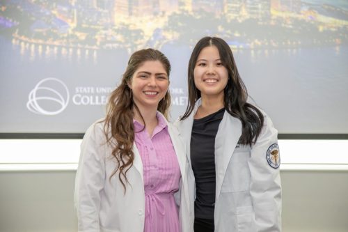 Students at White Coat Ceremony
