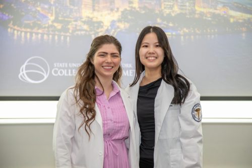 Students at White Coat Ceremony